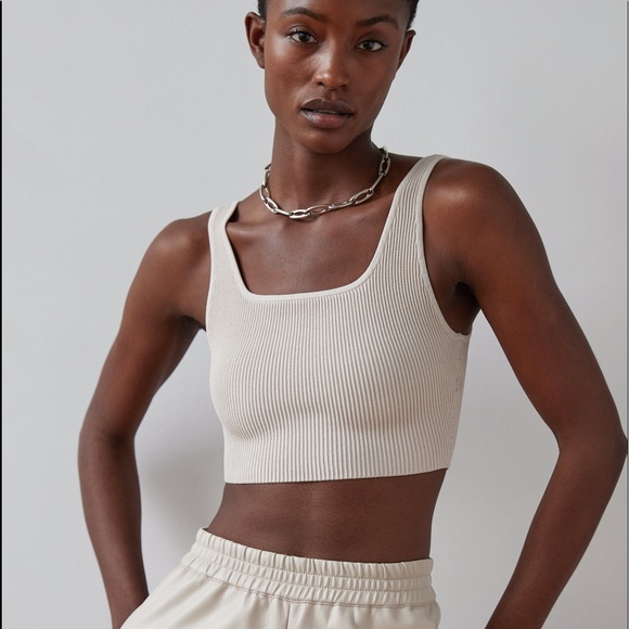 Aritzia Tops - Wilfred Free Ribbed Sweater Crop